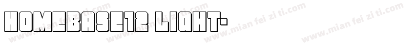 Homebase12 Light字体转换